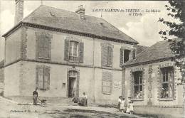 89 - SAINT-MARTIN-du-TERTRE - La Mairie Et L'Ecole - Petite Animation - Saint Martin Du Tertre