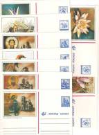 Yugoslavia 1992. Complete Set Of The 14th Serial Of The Postal Stationery Card ,mint,9 Pcs. - Entiers Postaux