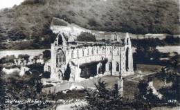 Beatiful   Old  Post Card    "  Tintern  Abbey  From  Chapel  Hill " - Monmouthshire