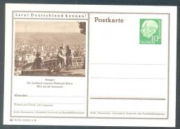 Germany Postkarte Lernt Deutschland Kennen! Stuttgart Blick Auf Die Innenstadt MNH XX - Cartes Postales Illustrées - Neuves