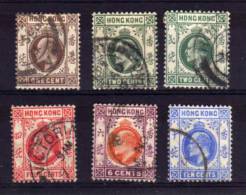 Hong Kong - 1907/10 - Definitives (Part Set) - Used - Used Stamps
