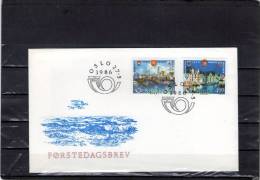 NORVEGE 1986 - FDC