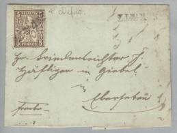 Heimat LU SCHOETZ 1863-03-15 Langstempel Auf Brief Nach Giebel Mit 5 Rp. Sitzende Helvetia - Storia Postale