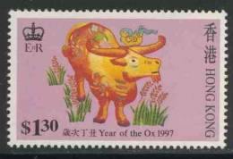 Hongkong 1997 Mi 785 ** “Year Of The Ox” - Embroidery Designs / Stickereien / Broderie / Borduurwerk - Astrologie