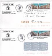 2 PAP Invitation Arras - Service Philatélique , Avec Et Sans Fenêtre - Prêts-à-poster:Stamped On Demand & Semi-official Overprinting (1995-...)