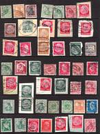 Petite Collection Oblitération Chemin De Fer (Bahnpost) Principalement Sur Timbres Du IIIème Reich - A Voir Absolument.. - Colecciones