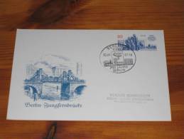 Postal Stationery DDR Ganzsache Deutschland 1987 Echt Gelaufen 10 Pf 750 Jahre Berlin - Jungfernbrücke Bridge Brücke - Postkaarten - Gebruikt