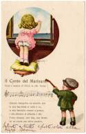 Cpa Signée Bertiglia, Chanson Partition De Musique, Chanson, Enfants (musica Di Gill -M. Testa) - Bertiglia, A.