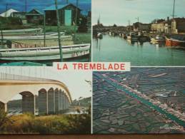 17 - LA TREMBLADE - Les Cabanes, Le Port, Le Pont De La Seudre, Le Chenal. (Multivues Avec Flamme) - La Tremblade