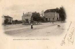 MONTHUREUX SUR SAONE Place De La République VOYAGEE TIMBRÉE EN 1903 DOS NON DIVISE - Monthureux Sur Saone