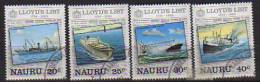 ILE NAURU. Navires Desservant L´ile.    4  T-p Oblitérés . Yv.#  278/81 - Nauru