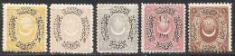 TURKEY -  LOT  1865-75  - *MLH - Unused Stamps