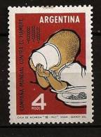 Argentine Argentina 1963 N° 668 ** Campagne Contre La Faim, Blé, Verre De Lait, Nourriture, Cuillere - Ongebruikt