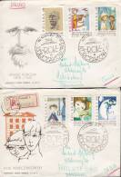 ## Poland Ersttag Briefe FDC Covers 1962 Janusz Korczak König Macius I. Registered Einschreiben Recommandée (2 Scans) - FDC