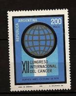 Argentine Argentina 1978 N° 1142 ** Sante, Lutte Contre Le Cancer, Symbole, Congrès - Nuevos