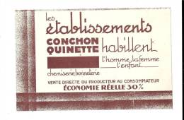 CONCHON  QUINETTE  Habille  L´ Homme, La  Femme, L´ Enfant  .  Chemiserie,  Bonneterie - C