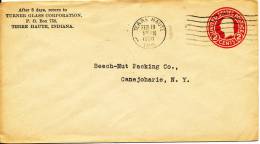 USA Postal Stationery Cover Terre Haute Ind. 19-2-1930 - 1921-40