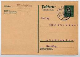 DR P183IF Frage-Postkarte München- Ludwigslust 1931  Kat. 5,00 € - Briefkaarten