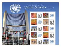ONU Vienne 2011 - Feuille De Timbres Personnalisés - Greetings From The United Nations In Vienna ** - Blocks & Sheetlets