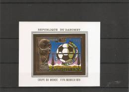 Coupe Du Monde -1974 ( BF 22Cnon Dentelé Xxx-MNH- Du Dahomey) - 1974 – Allemagne Fédérale