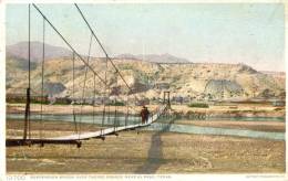 Suspension Bridge Over The Rio Grande Near El Paso - Texas - El Paso
