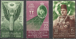 EGYPT..1952..Michel # 387-389...MLH. - Ungebraucht