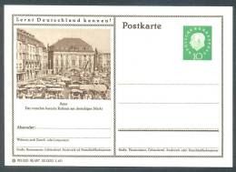 Germany Postkarte Lernt Deutschland Kennen! Bonn Rathaus Am Dreieckigen Markt MNH XX - Cartes Postales Illustrées - Neuves