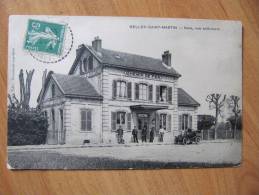 CPA C -  BELLOY SAINT MARTIN Gare Vue Exterieure CHEMIN DE FER  Animee - Saint-Martin-du-Tertre