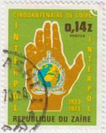 1973 - ZAÏRE - Y&T 836 [Interpol - 50 Ans/50 Years] - Used Stamps