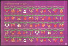 DENMARK SHEETLETS CHRISTMAS STAMPS FROM 1977 - Hojas Bloque