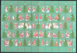 DENMARK SHEETLETS CHRISTMAS STAMPS FROM 1980 - Blocks & Sheetlets