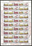 DENMARK SHEETLETS CHRISTMAS STAMPS FROM 1985 - Hojas Bloque