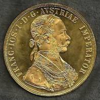 DUCATONE AUSTRIA ORO  OR GOLD 986/1000 4 DUCATI 1915 - Austria