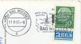 Germany BRD 1955 Bad Wiessee Machine Cancel Thermal Baths - Termalismo