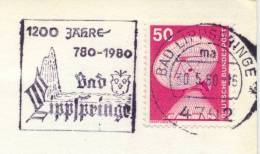 Germany BRD 1980 Bad Lippspringe Machine Cancel Thermal Baths - Termalismo