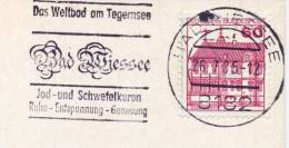 Germany BRD 1985 Bad Wiessee Machine Cancel Thermal Baths - Hydrotherapy