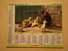 Calendrier ALMANACH DU FACTEUR PTT - 1982 - Chiens Et Chats - OBERTHUR - Nord 59 - Tamaño Pequeño : 1971-80