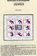 Olympia 1984 Medaillen Jugoslawien 2075/2 KB ** 4€ Sport Piktogramme Boxen Ringen Bf Olympic Bloc Sheetlet Of Yugoslavia - Briefe U. Dokumente