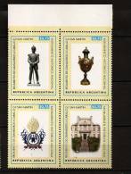 Argentine Argentina 1998 N° 2011 / 4 ** Régiment, Grenadier à Cheval, Général San Martin, Vase, Statue, Emblème, Façade - Unused Stamps