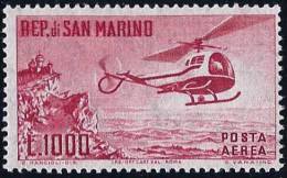 SAINT MARIN - PA 127 - 1000 LIRES HELICOPTERE - NEUF MLH - Airmail