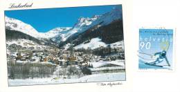 AK  Leukerbad  (Markenabart  Skirennfahrer)         2002 - Variétés