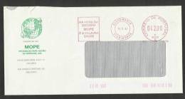 Portugal EMA Cachet Rouge Mope Info Pour Les Entreprises 1994 Mope Bussiness Info Franking Meter - Frankeermachines (EMA)