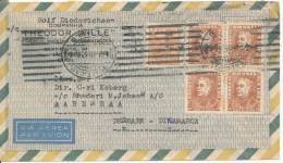 Brazil Air Mail Cover Sent To Denmark - Aéreo