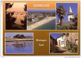 DAMGAN -   La Baie   De   KERVOYAL, Les Plages Et L´Eglise  - N°  2651  - 5 Vues - Damgan