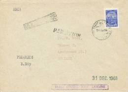 USSR Cover Single Stamped Sent To Netherlands 21-12-1968 - Briefe U. Dokumente