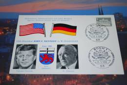 Berlin  1957  Mi. 140     /  Stempel  Besuch Des USA Präsidentten KENNEDY    23.6.1963  ( 3 ) - Machines à Affranchir (EMA)