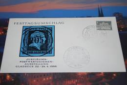 Berlin  1957  Mi. 140     /  Stempel Jubiläum Postwertzeichen - Ausstellung Gladbeck   24.4.1966  ( 3 ) - Frankeermachines (EMA)