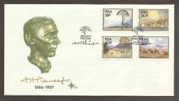 South Africa FDC - 1989 Paintings By Jacob Hendrik Pierneef - Lettres & Documents