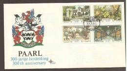 South Africa FDC - 1987 300th Anniversary Of Paarl - Lettres & Documents