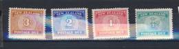 NOUVELLE ZELANDE 1939 TAXE  Scott N°J22/25  NEUF MLH* - Timbres-taxe